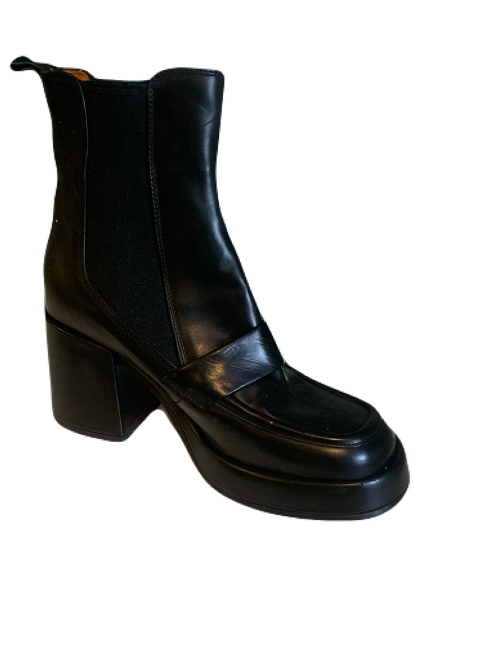 Steve Madden Black Platform Chelsea Boot